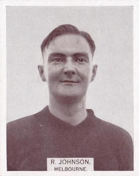 1933 Wills's Victorian Footballers (Large) #167 Robert Johnson Front
